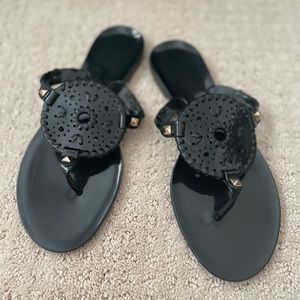 JACK ROGERS GEORGICA BLACK JELLY SANDAL